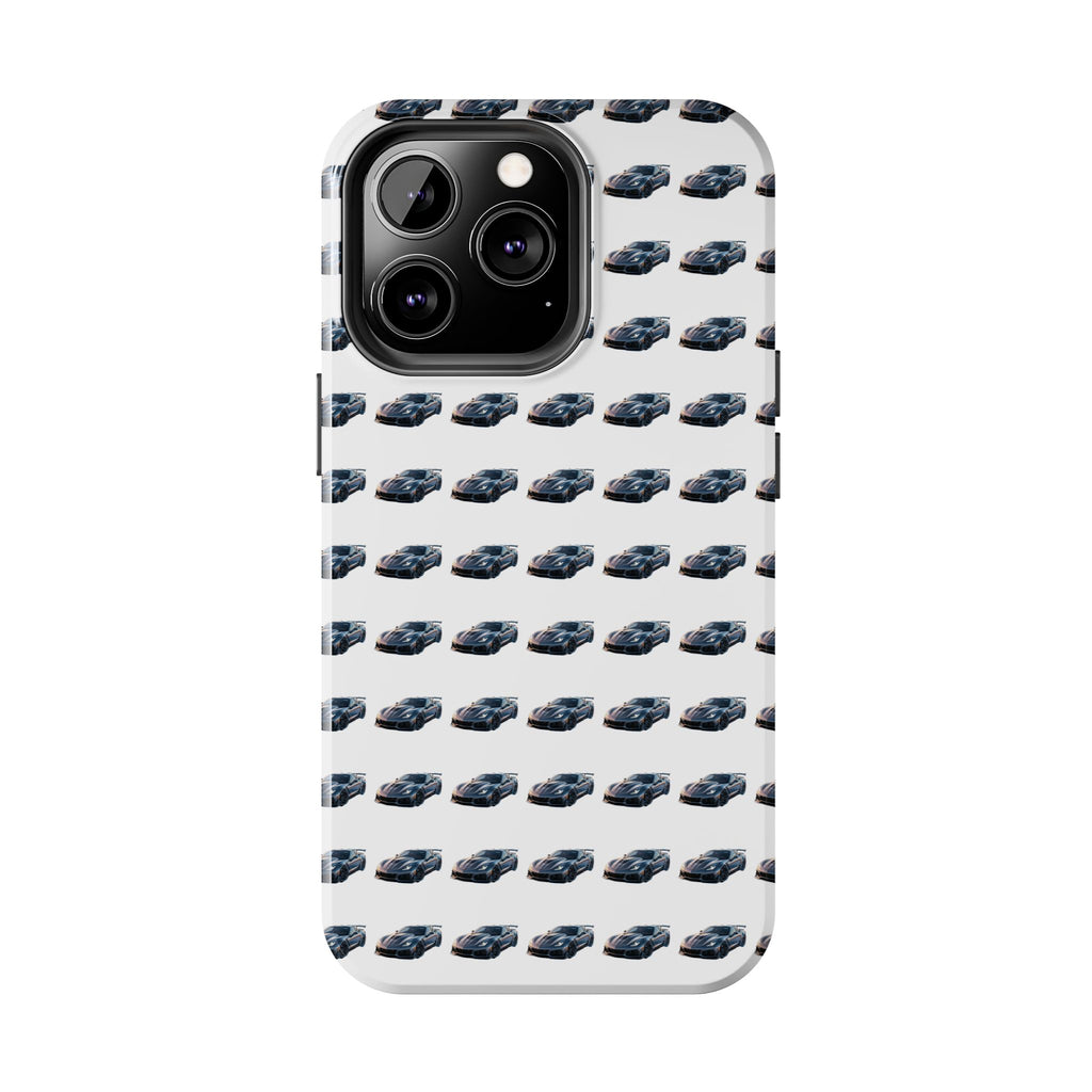 Tough Phone Case — Repeating Sports Car Pattern (Protective Automotive Design)