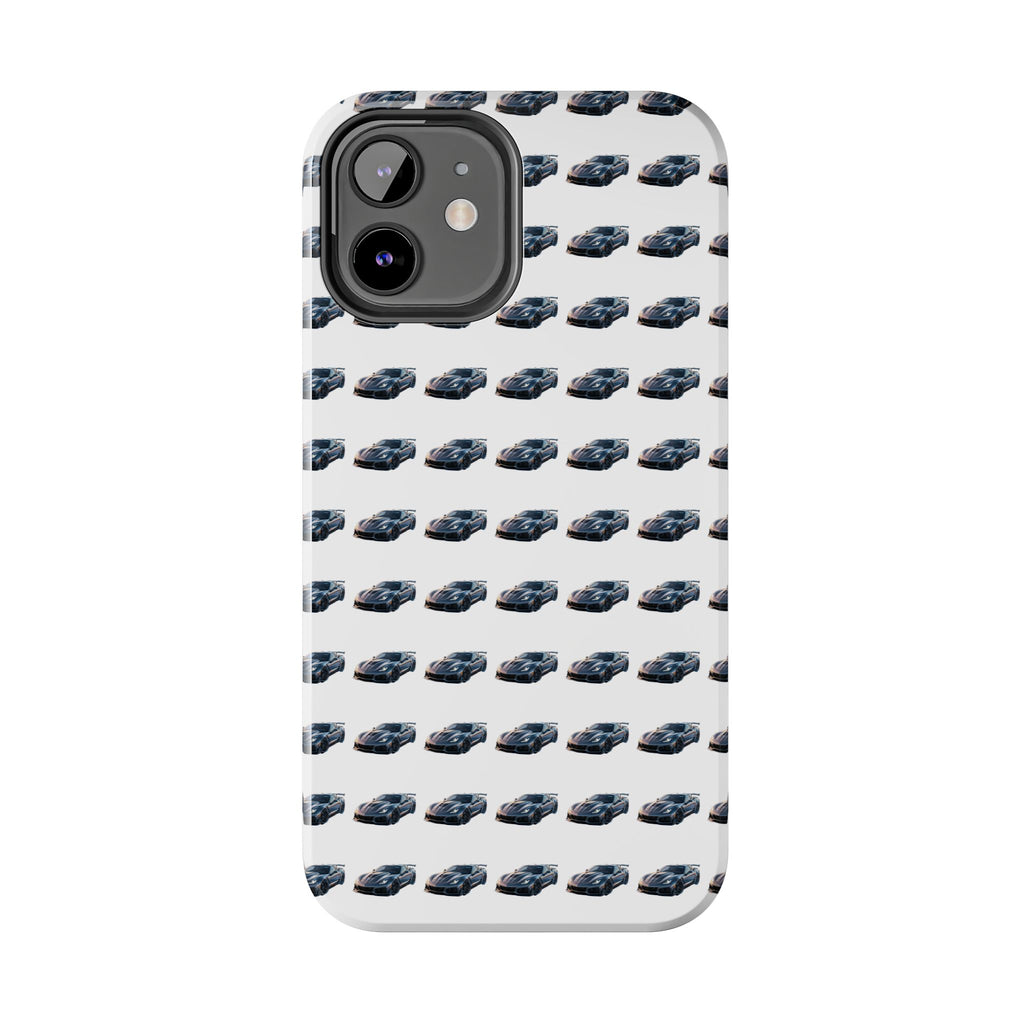 Tough Phone Case — Repeating Sports Car Pattern (Protective Automotive Design)