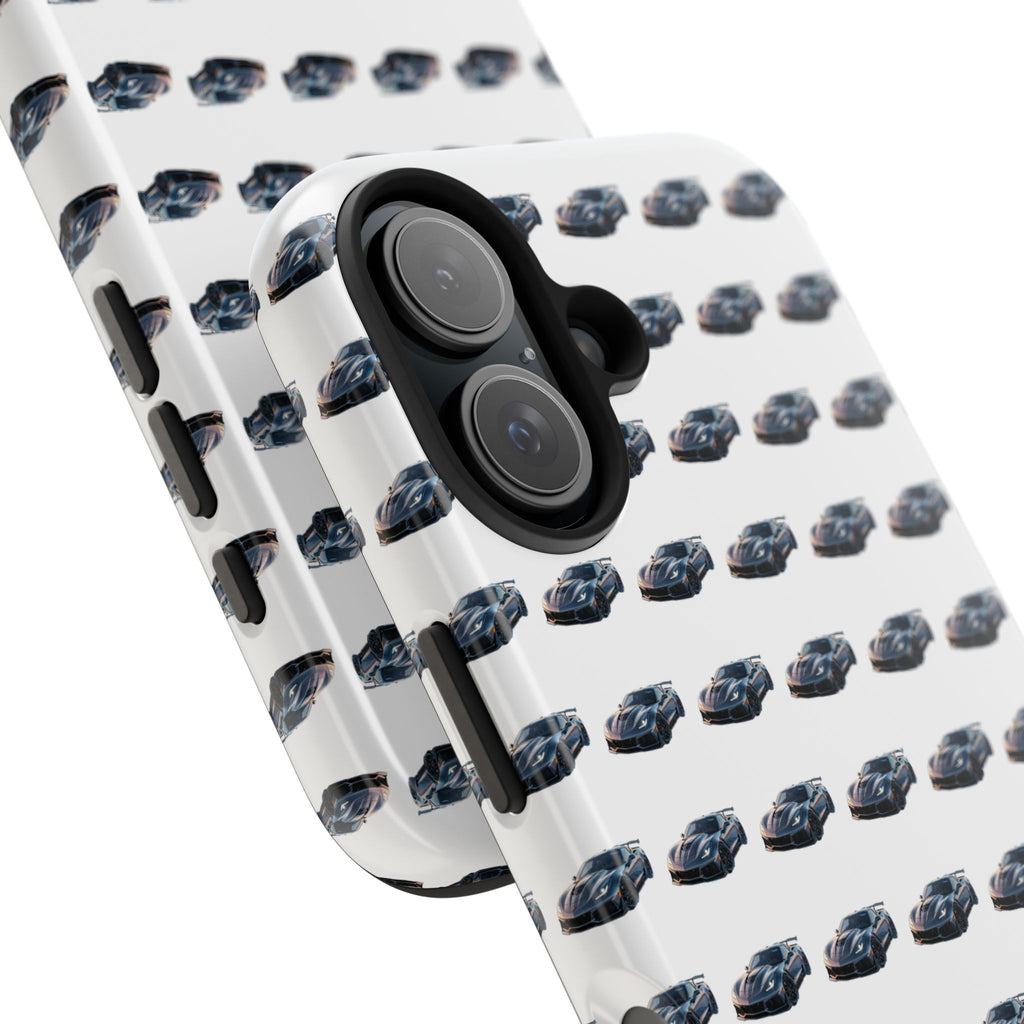 Tough Phone Case — Repeating Sports Car Pattern (Protective Automotive Design)