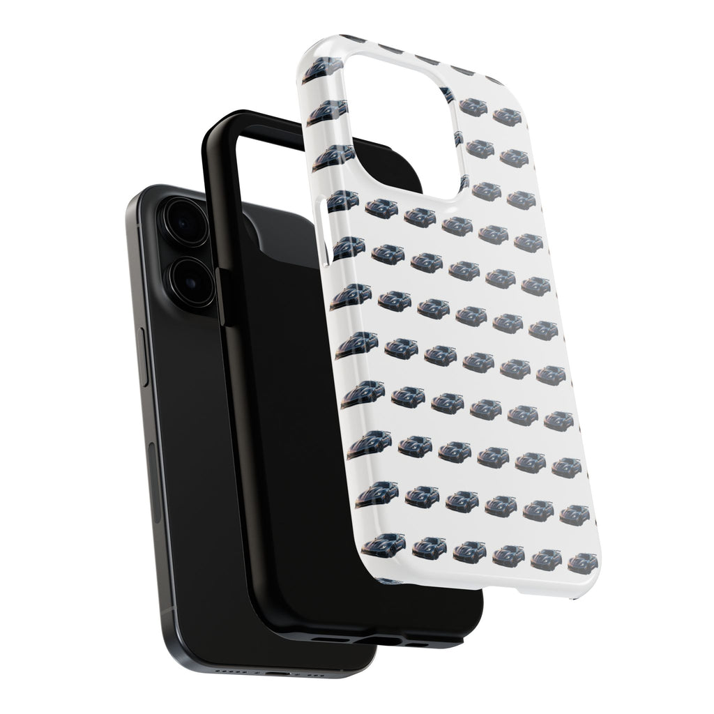 Tough Phone Case — Repeating Sports Car Pattern (Protective Automotive Design)