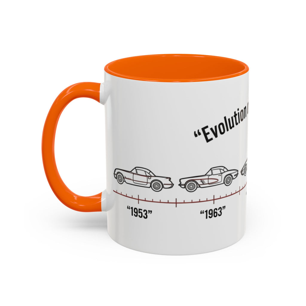 Corvette Evolution Coffee Mug – Timeline of Corvette Models (11/15oz)