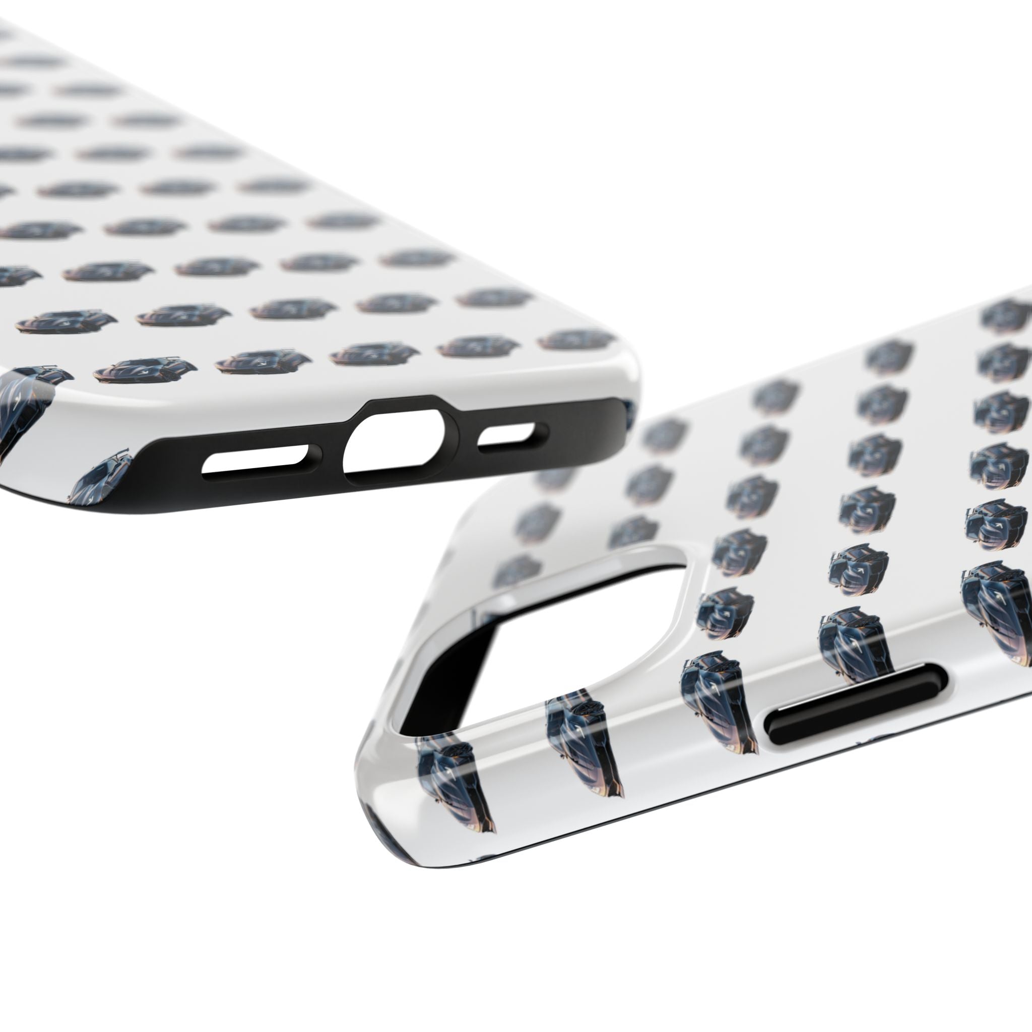 Tough Phone Case — Repeating Sports Car Pattern (Protective Automotive Design)