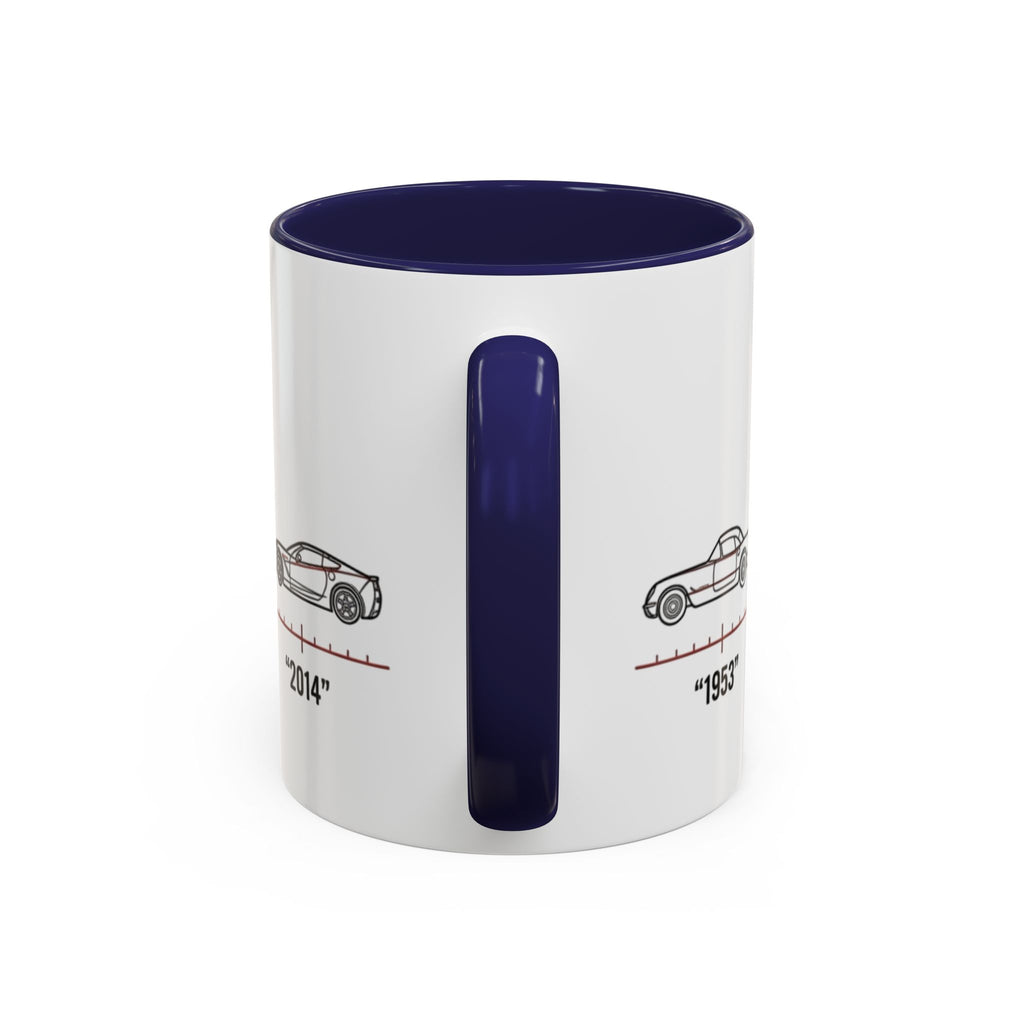 Corvette Evolution Coffee Mug – Timeline of Corvette Models (11/15oz)