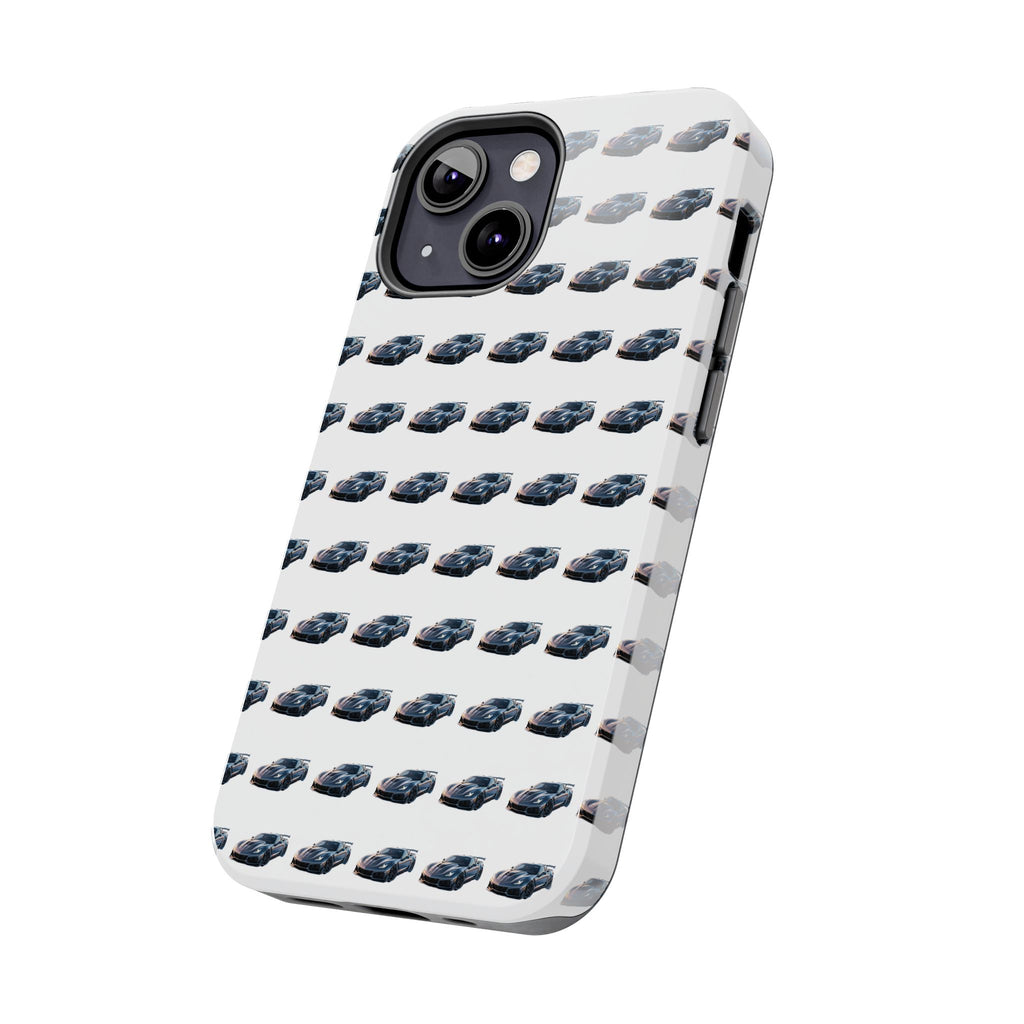 Tough Phone Case — Repeating Sports Car Pattern (Protective Automotive Design)