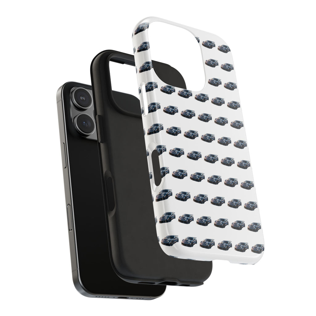 Tough Phone Case — Repeating Sports Car Pattern (Protective Automotive Design)