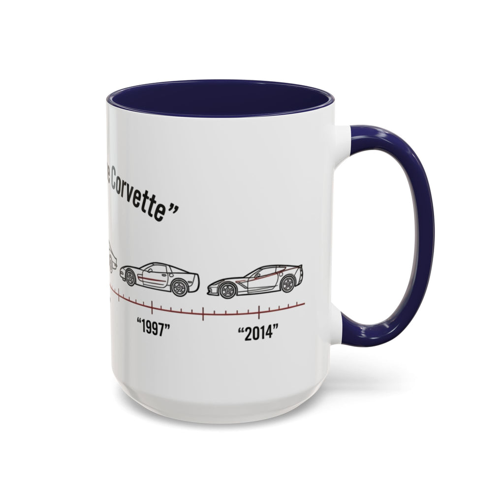 Corvette Evolution Coffee Mug – Timeline of Corvette Models (11/15oz)