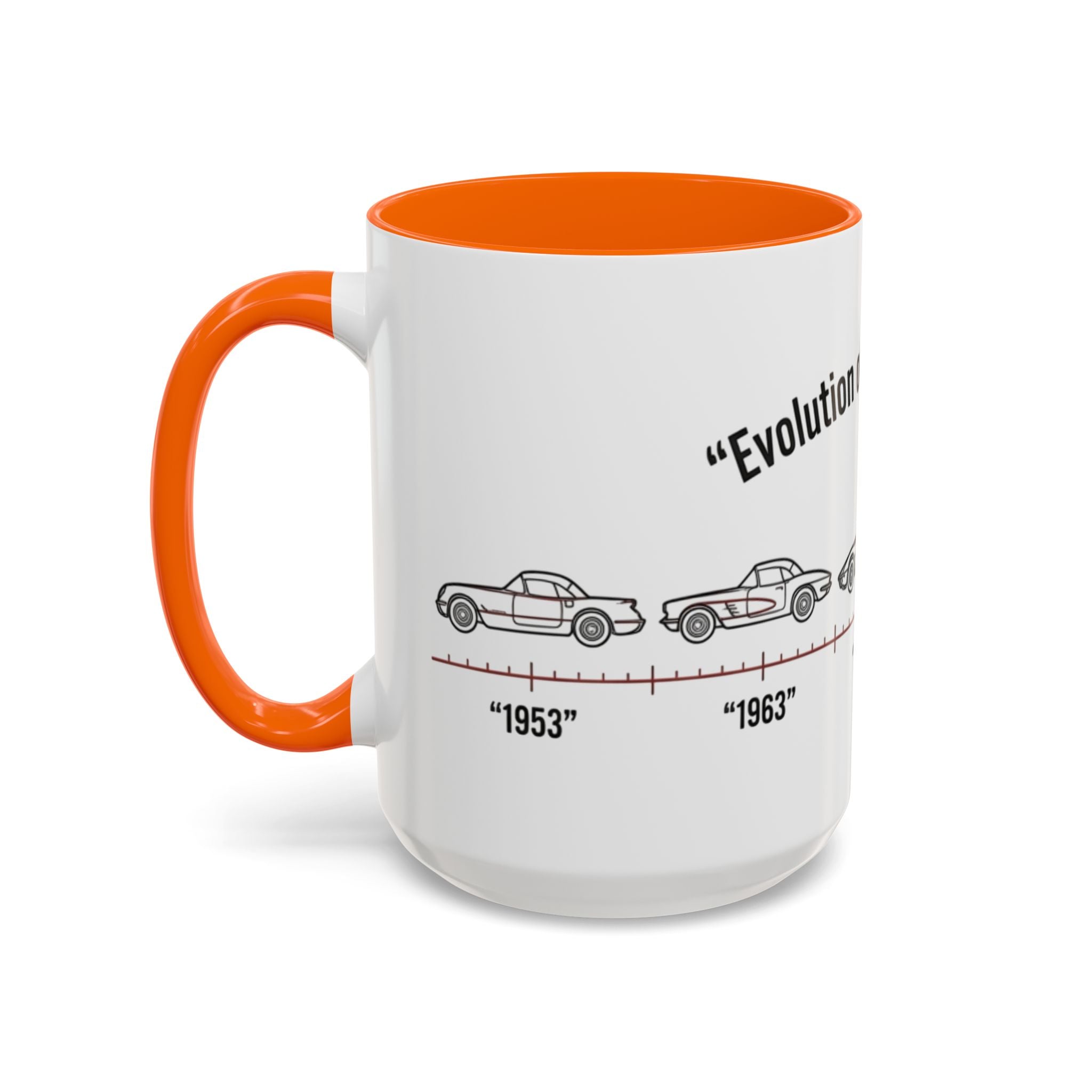 Corvette Evolution Coffee Mug – Timeline of Corvette Models (11/15oz)