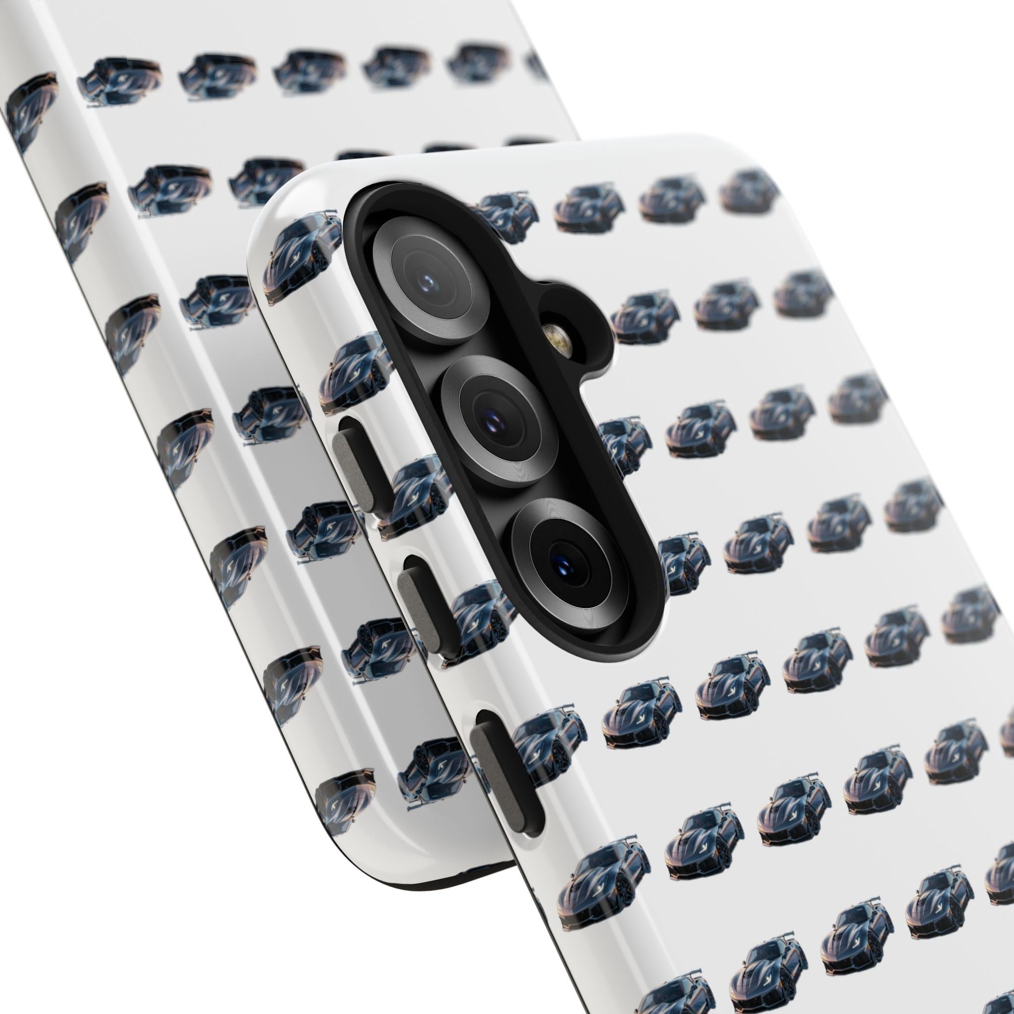 Tough Phone Case — Repeating Sports Car Pattern (Protective Automotive Design)
