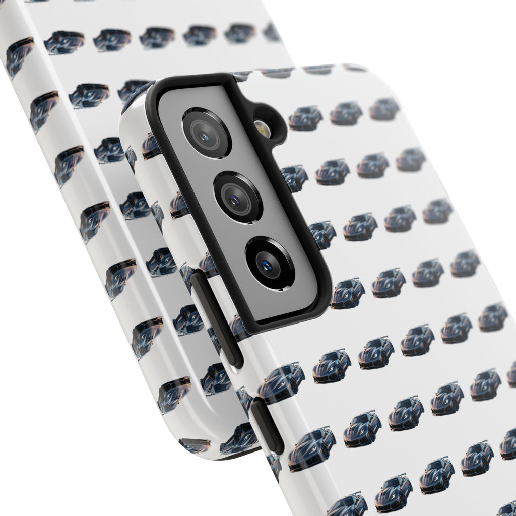 Tough Phone Case — Repeating Sports Car Pattern (Protective Automotive Design)