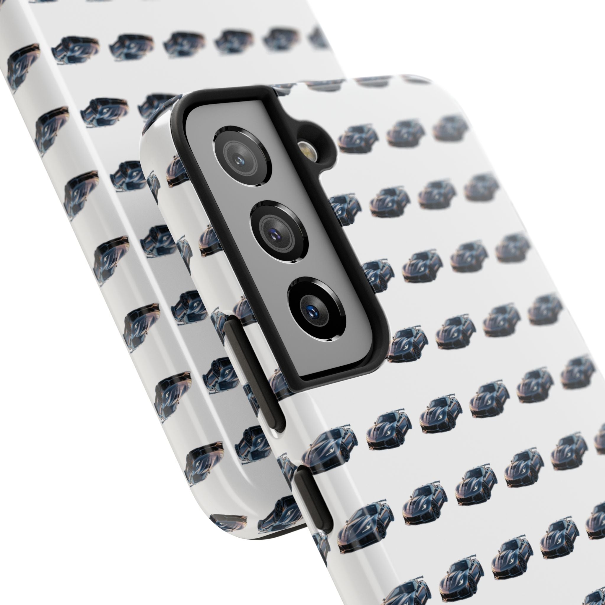 Tough Phone Case — Repeating Sports Car Pattern (Protective Automotive Design)
