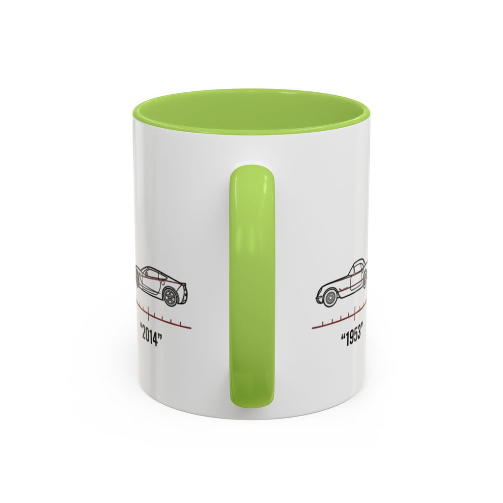 Corvette Evolution Coffee Mug – Timeline of Corvette Models (11/15oz)