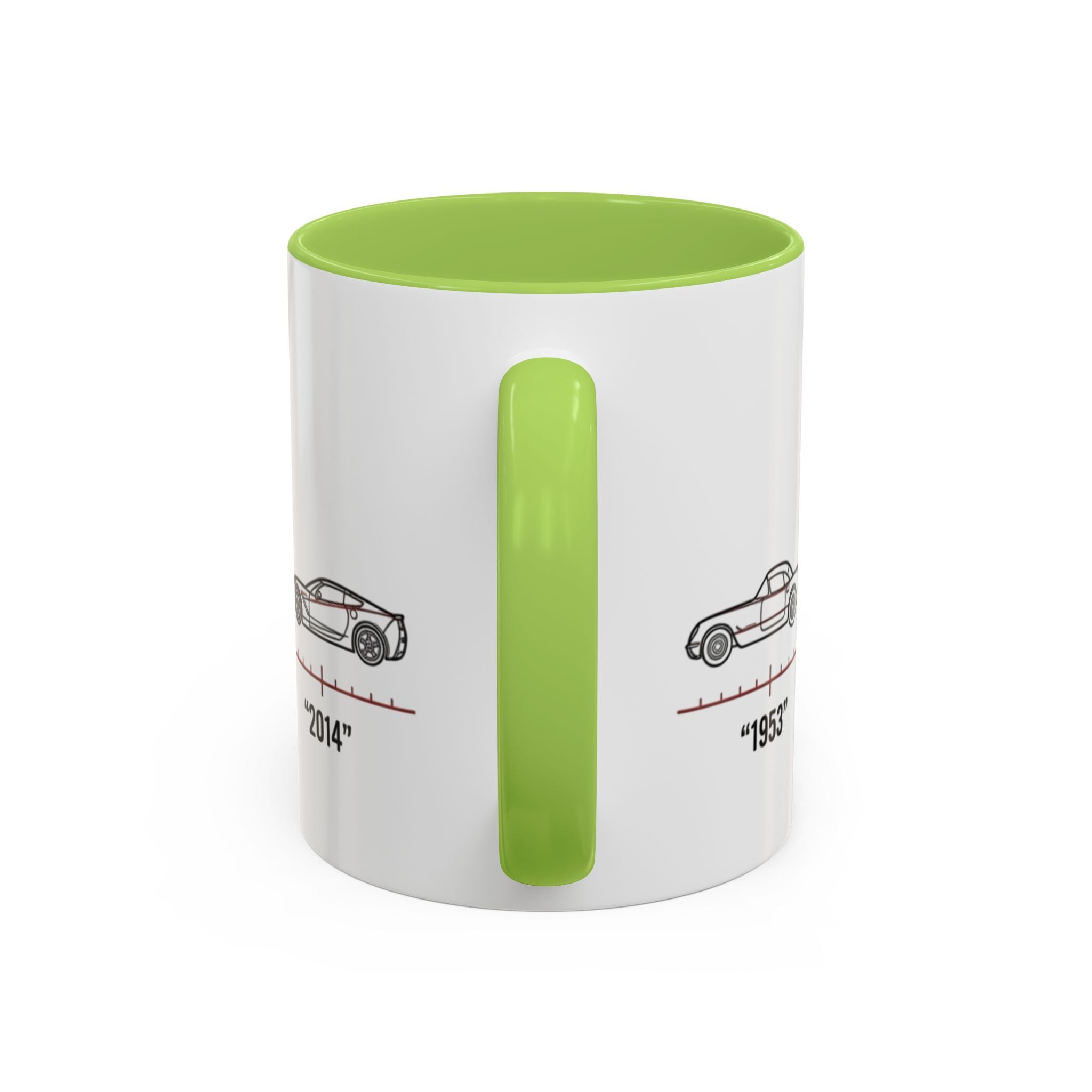 Corvette Evolution Coffee Mug – Timeline of Corvette Models (11/15oz)