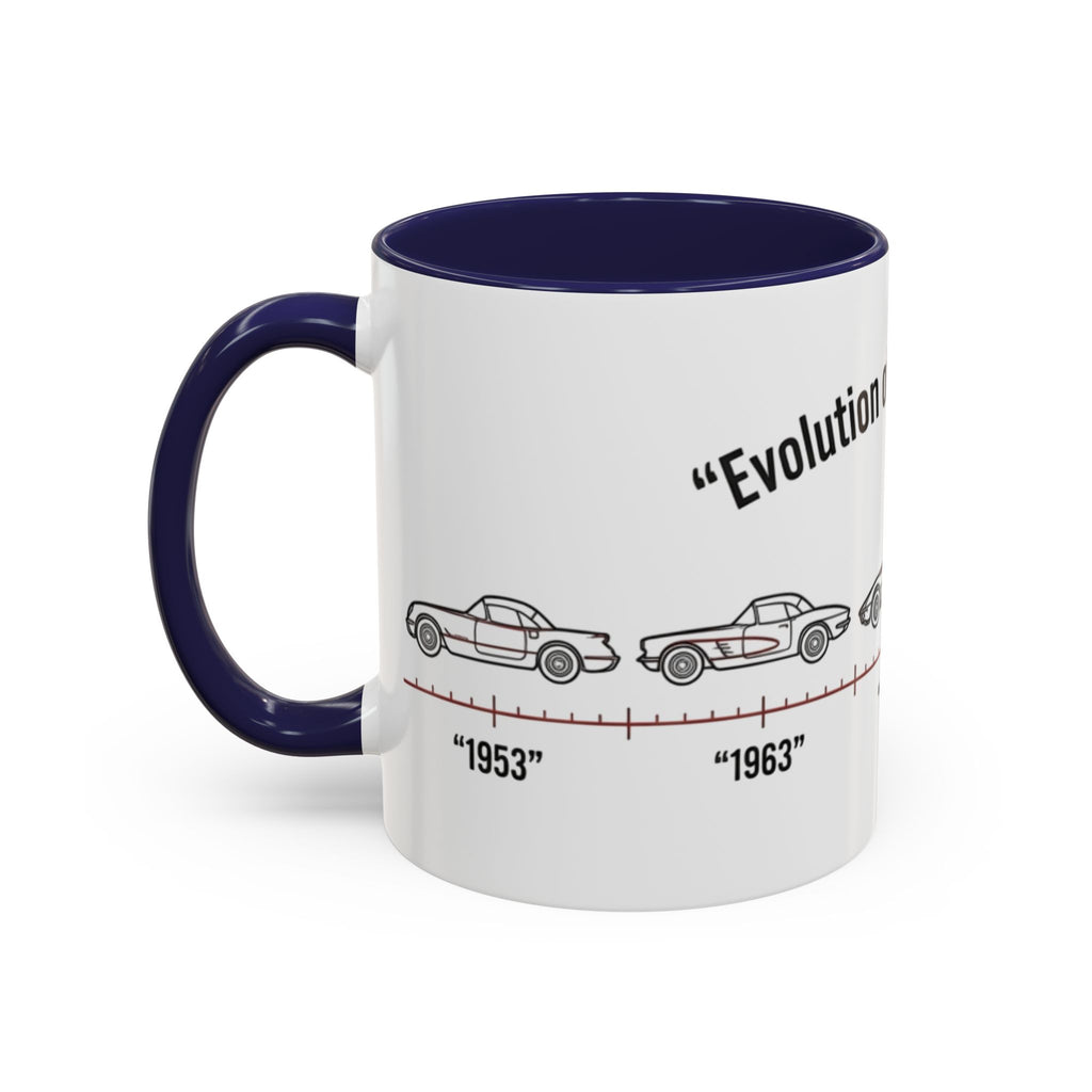 Corvette Evolution Coffee Mug – Timeline of Corvette Models (11/15oz)