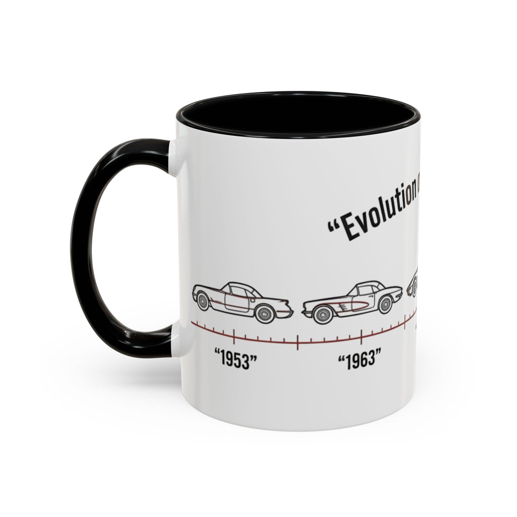 Corvette Evolution Coffee Mug – Timeline of Corvette Models (11/15oz)