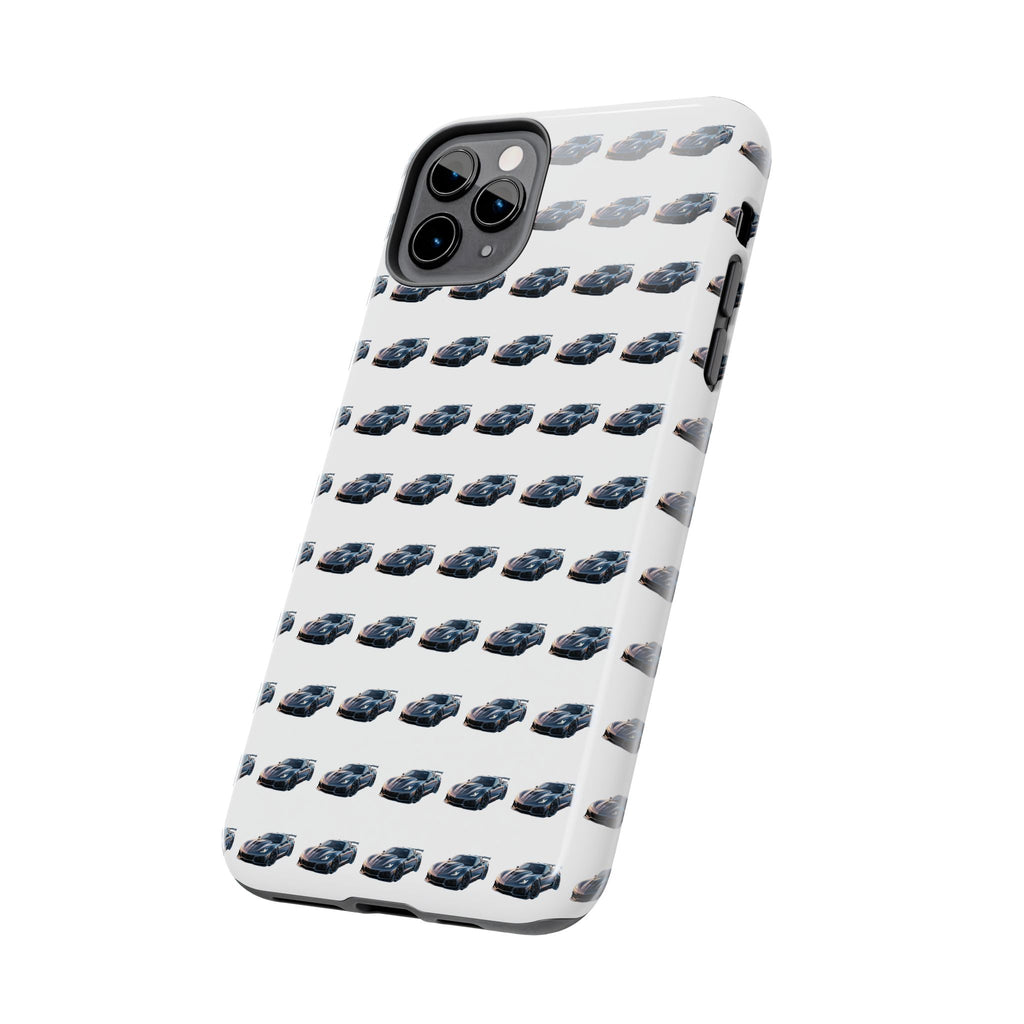 Tough Phone Case — Repeating Sports Car Pattern (Protective Automotive Design)