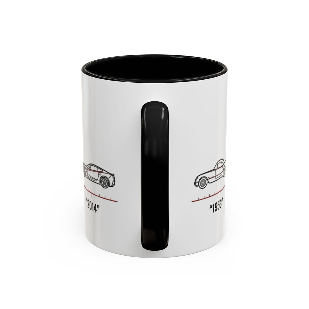 Corvette Evolution Coffee Mug – Timeline of Corvette Models (11/15oz)