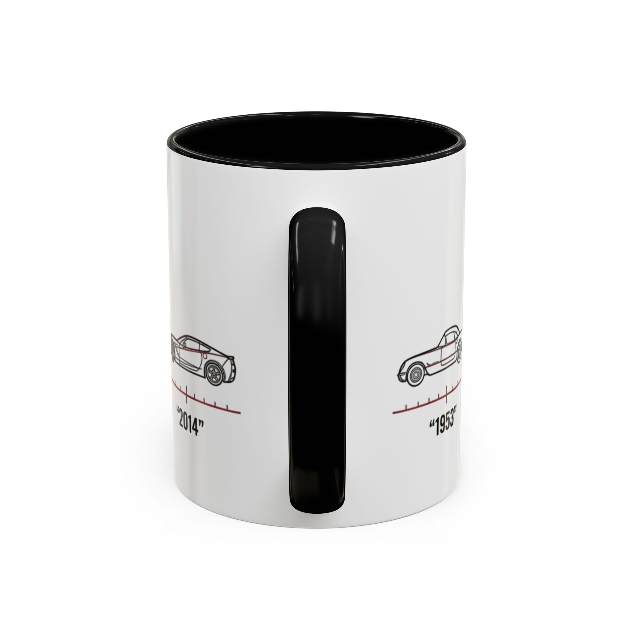 Corvette Evolution Coffee Mug – Timeline of Corvette Models (11/15oz)