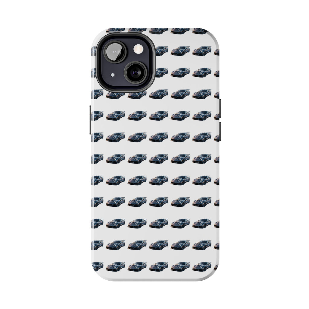 Tough Phone Case — Repeating Sports Car Pattern (Protective Automotive Design)