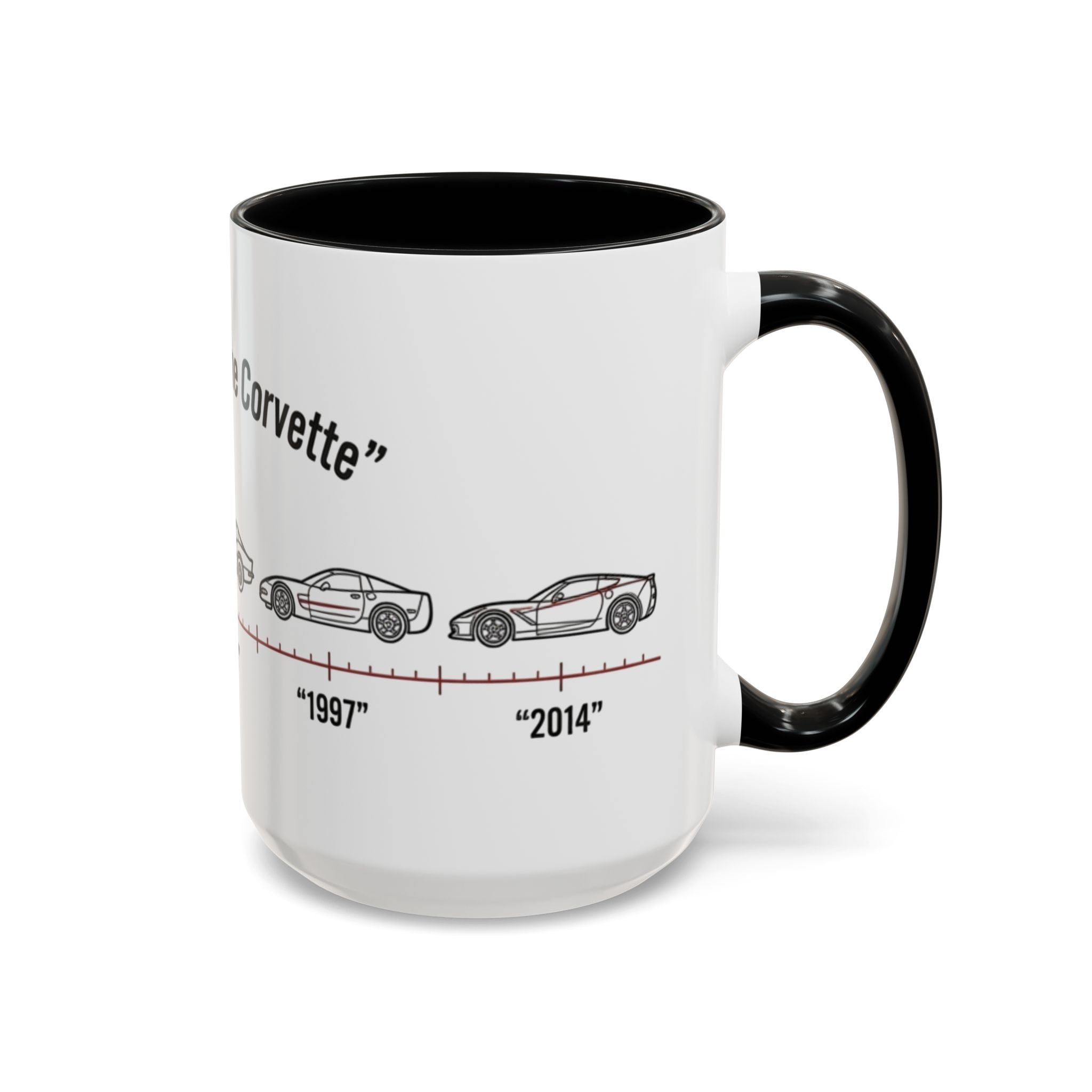 Corvette Evolution Coffee Mug – Timeline of Corvette Models (11/15oz)