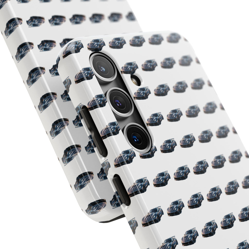 Tough Phone Case — Repeating Sports Car Pattern (Protective Automotive Design)