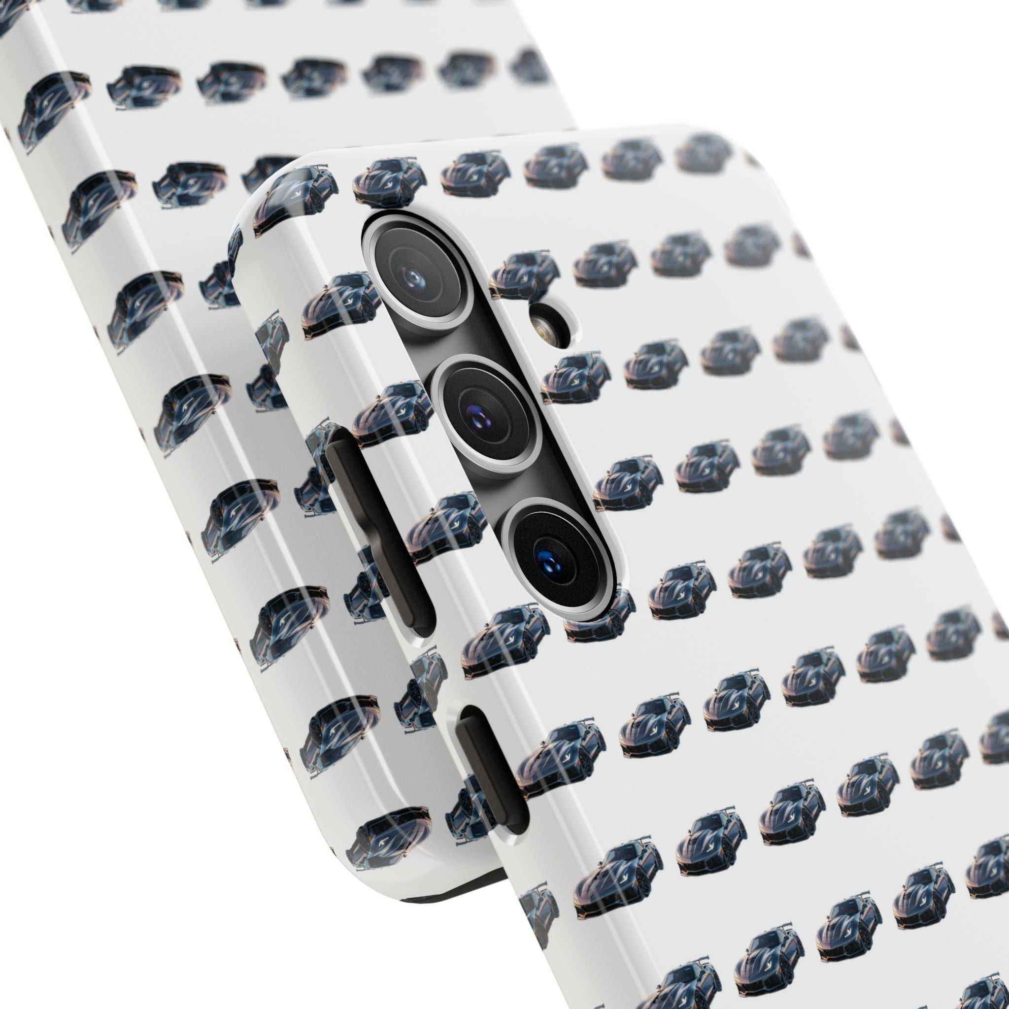 Tough Phone Case — Repeating Sports Car Pattern (Protective Automotive Design)
