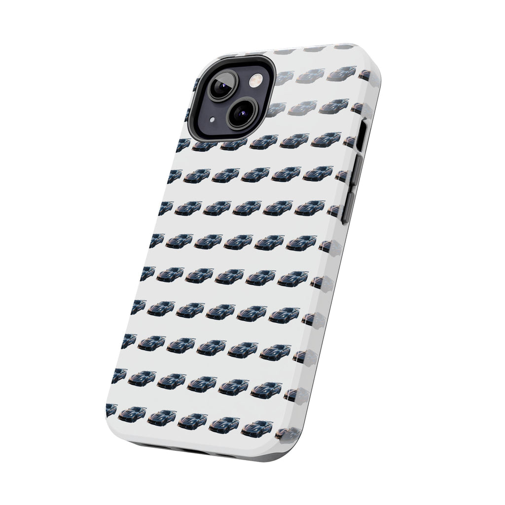 Tough Phone Case — Repeating Sports Car Pattern (Protective Automotive Design)
