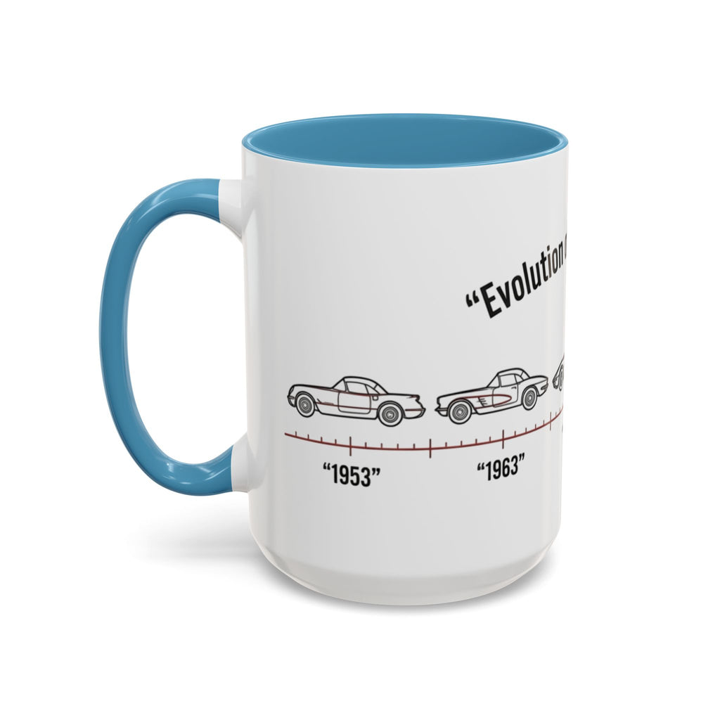 Corvette Evolution Coffee Mug – Timeline of Corvette Models (11/15oz)