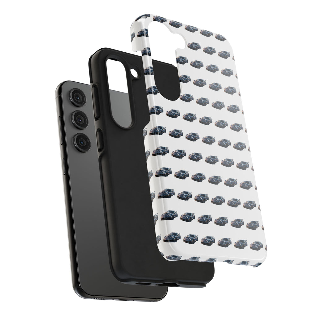 Tough Phone Case — Repeating Sports Car Pattern (Protective Automotive Design)