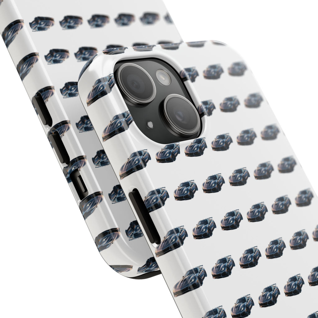 Tough Phone Case — Repeating Sports Car Pattern (Protective Automotive Design)