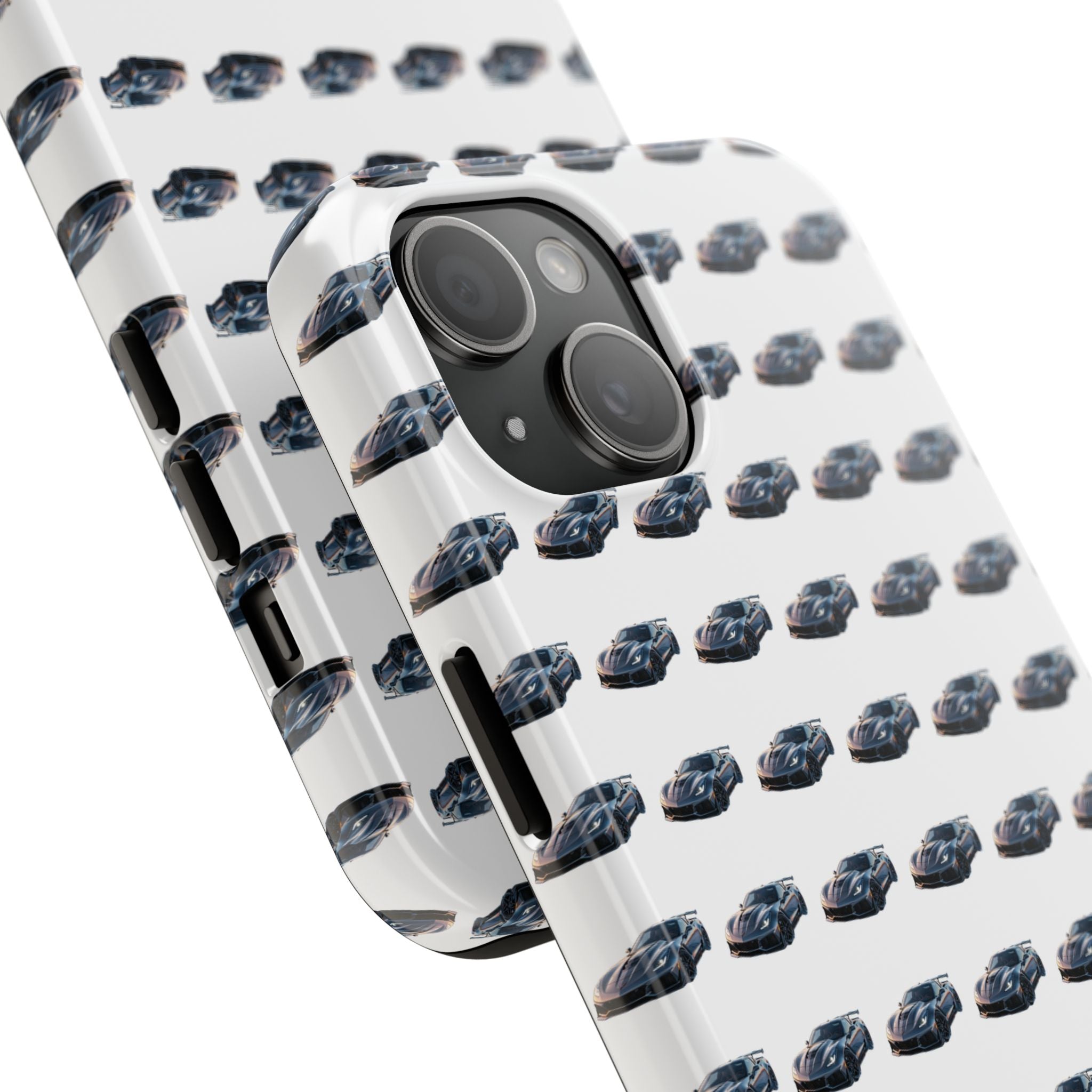 Tough Phone Case — Repeating Sports Car Pattern (Protective Automotive Design)
