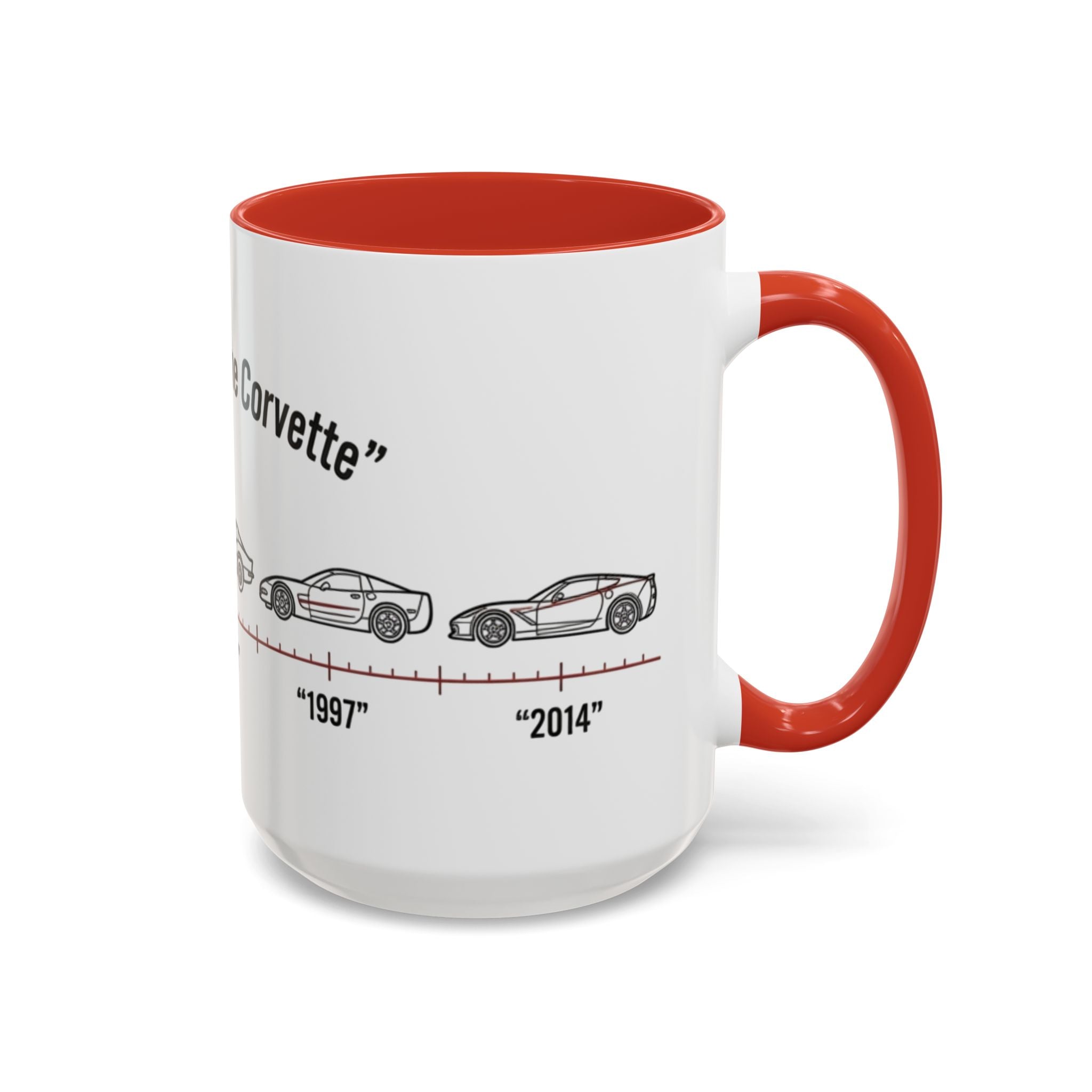 Corvette Evolution Coffee Mug – Timeline of Corvette Models (11/15oz)