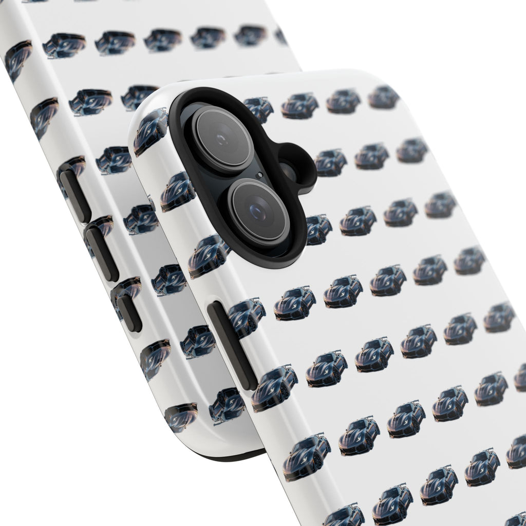 Tough Phone Case — Repeating Sports Car Pattern (Protective Automotive Design)