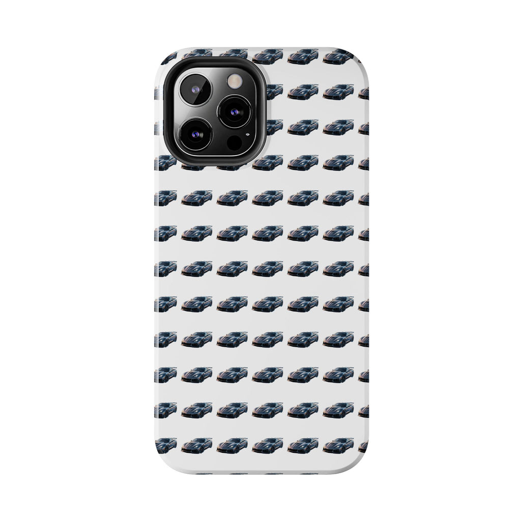 Tough Phone Case — Repeating Sports Car Pattern (Protective Automotive Design)