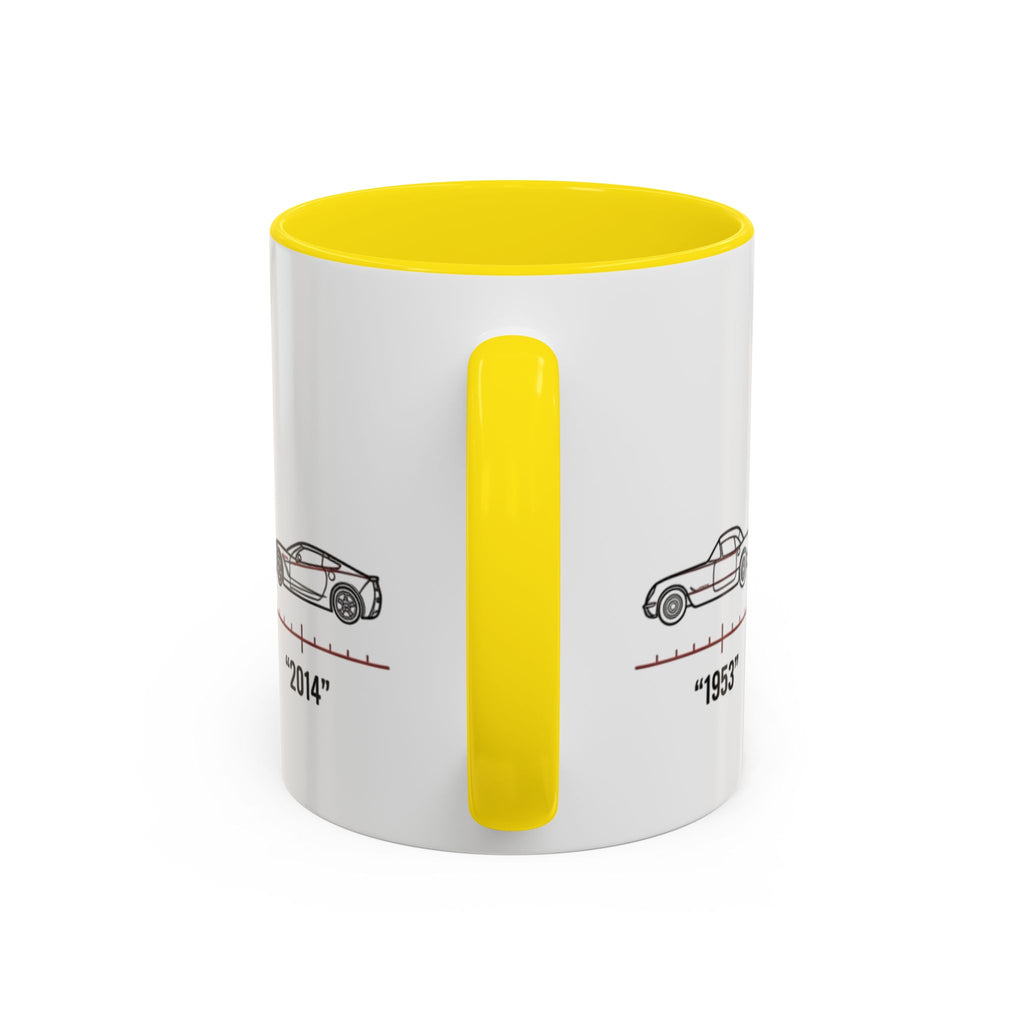 Corvette Evolution Coffee Mug – Timeline of Corvette Models (11/15oz)