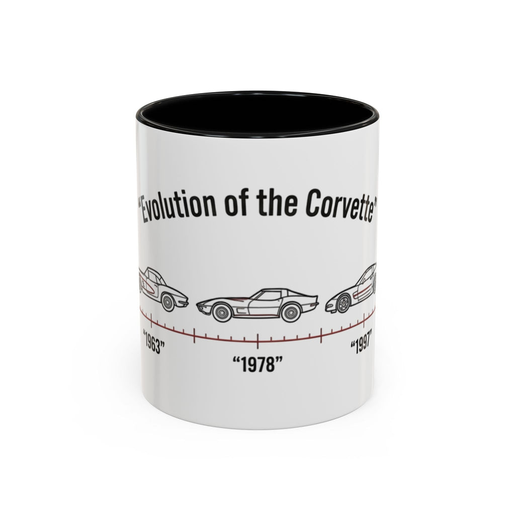 Corvette Evolution Coffee Mug – Timeline of Corvette Models (11/15oz)