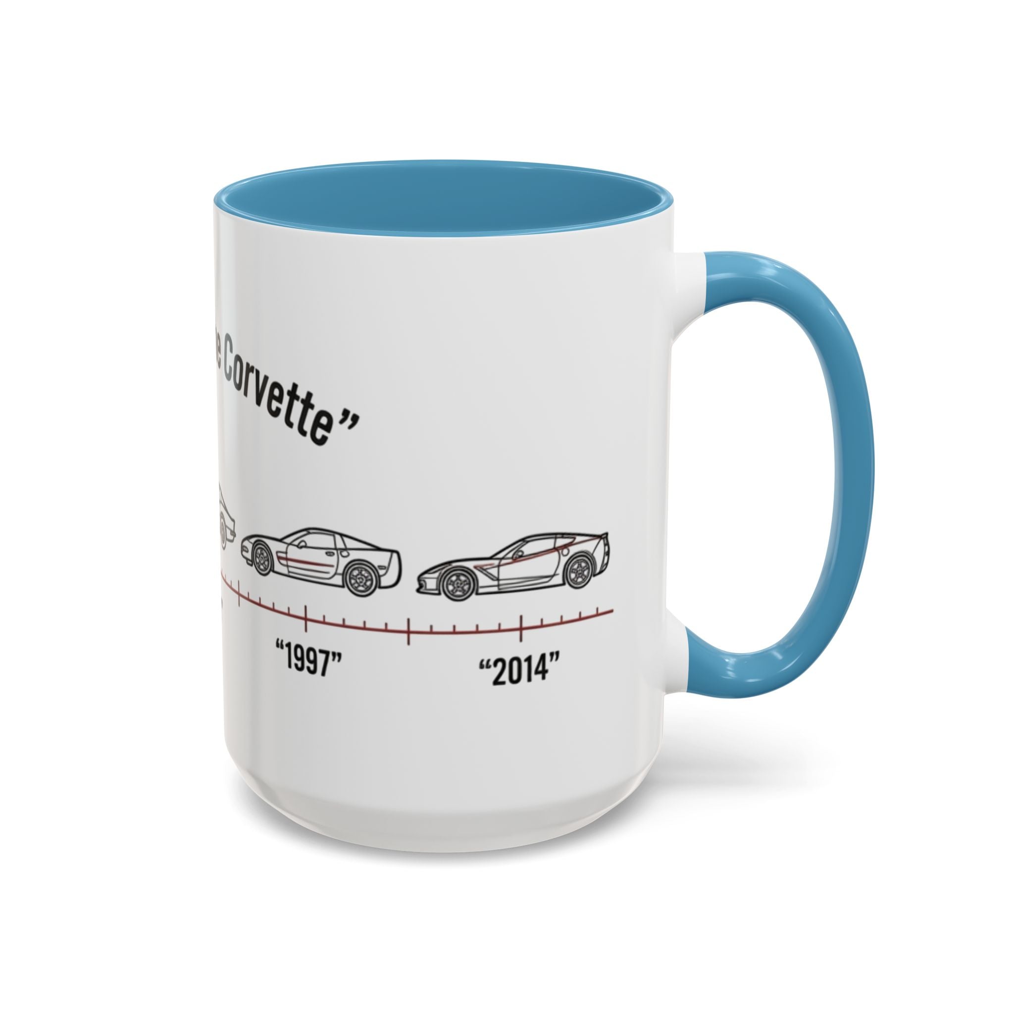 Corvette Evolution Coffee Mug – Timeline of Corvette Models (11/15oz)
