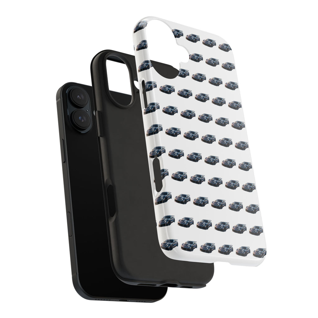 Tough Phone Case — Repeating Sports Car Pattern (Protective Automotive Design)