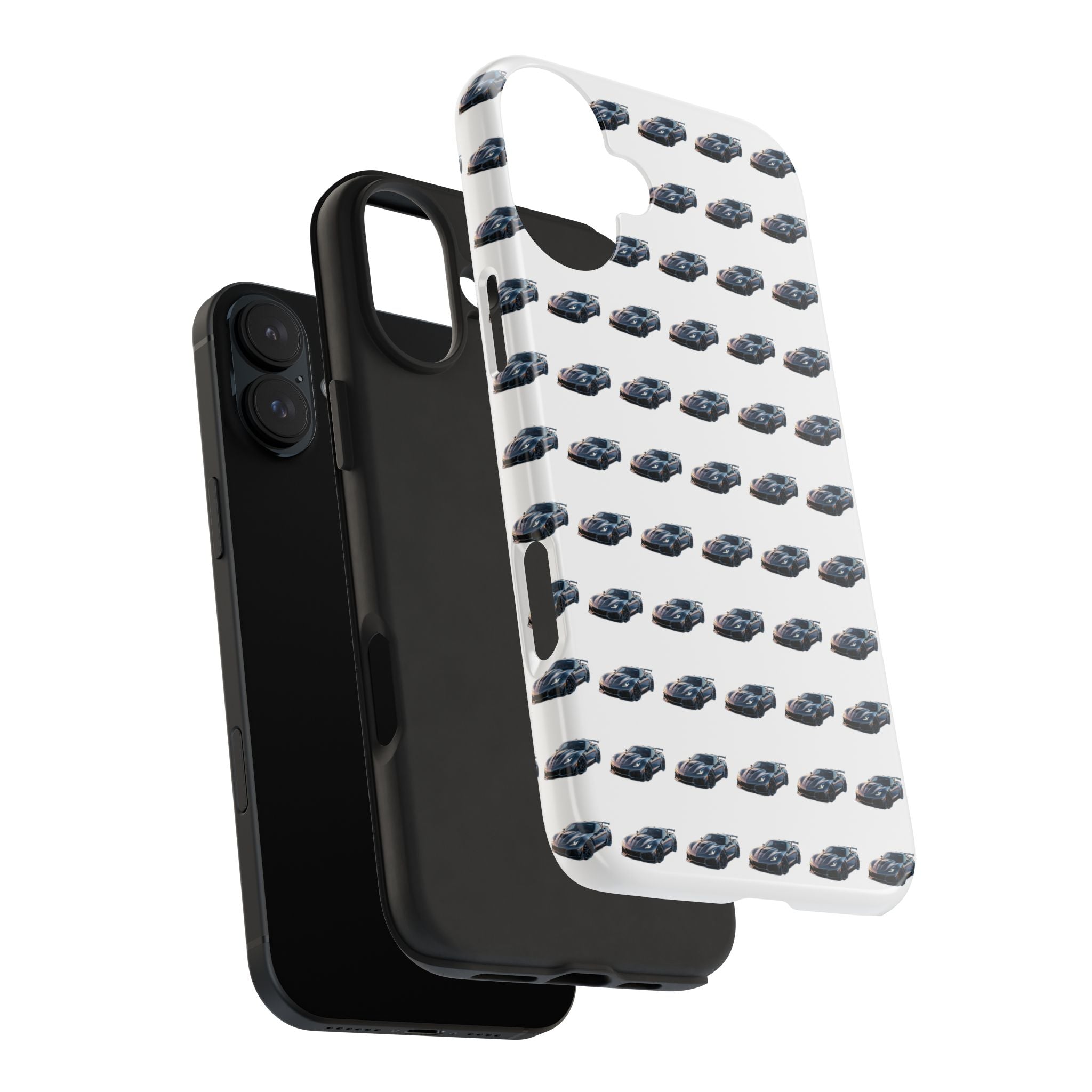 Tough Phone Case — Repeating Sports Car Pattern (Protective Automotive Design)