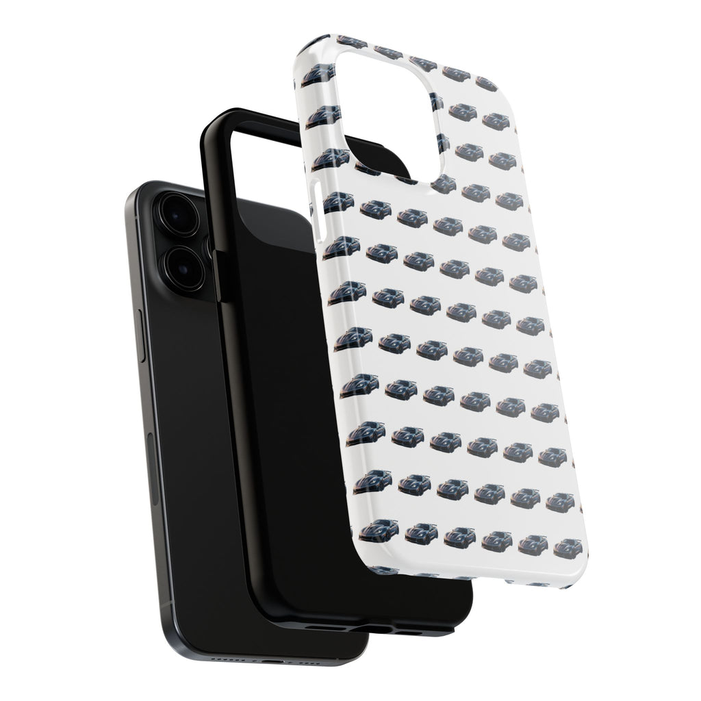 Tough Phone Case — Repeating Sports Car Pattern (Protective Automotive Design)