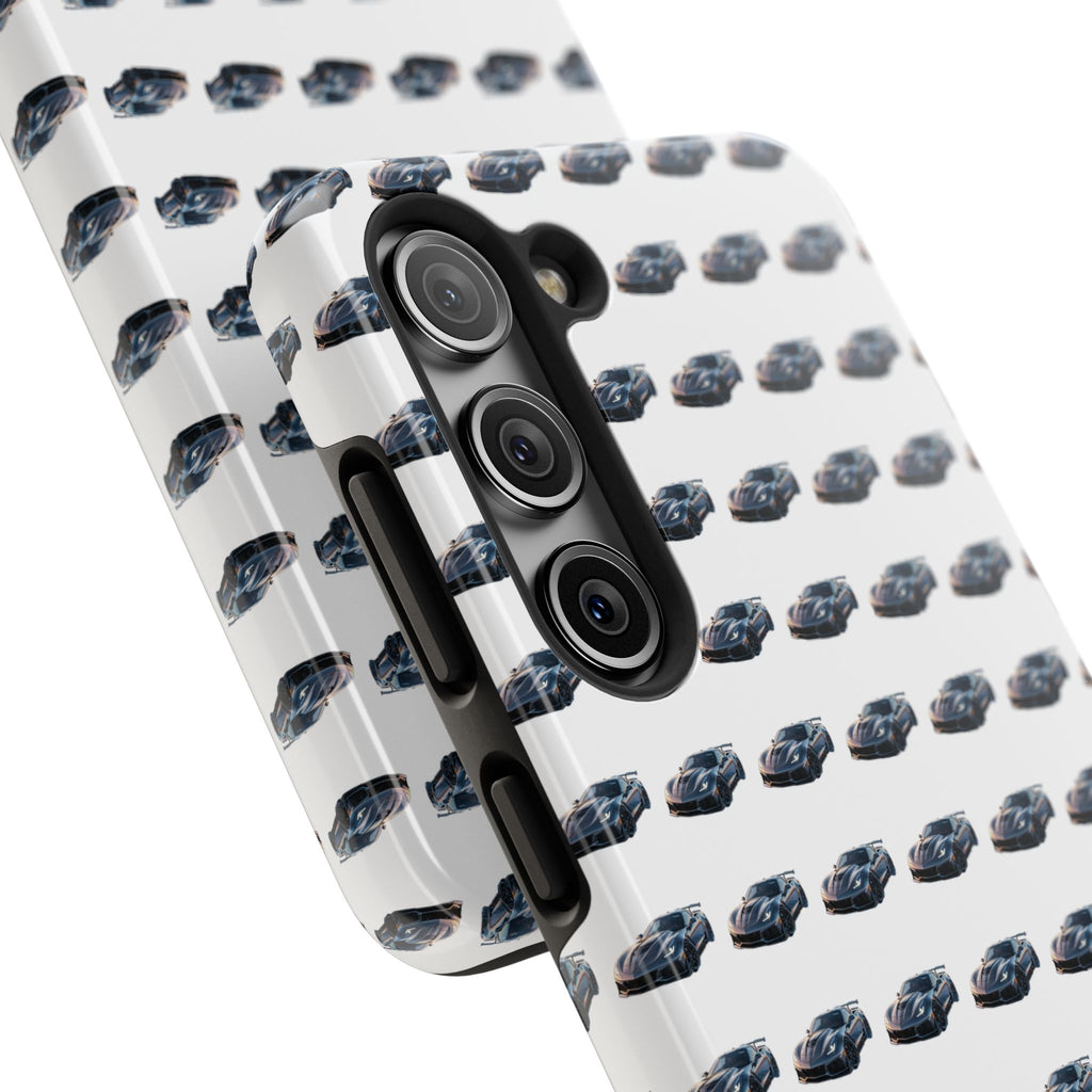 Tough Phone Case — Repeating Sports Car Pattern (Protective Automotive Design)