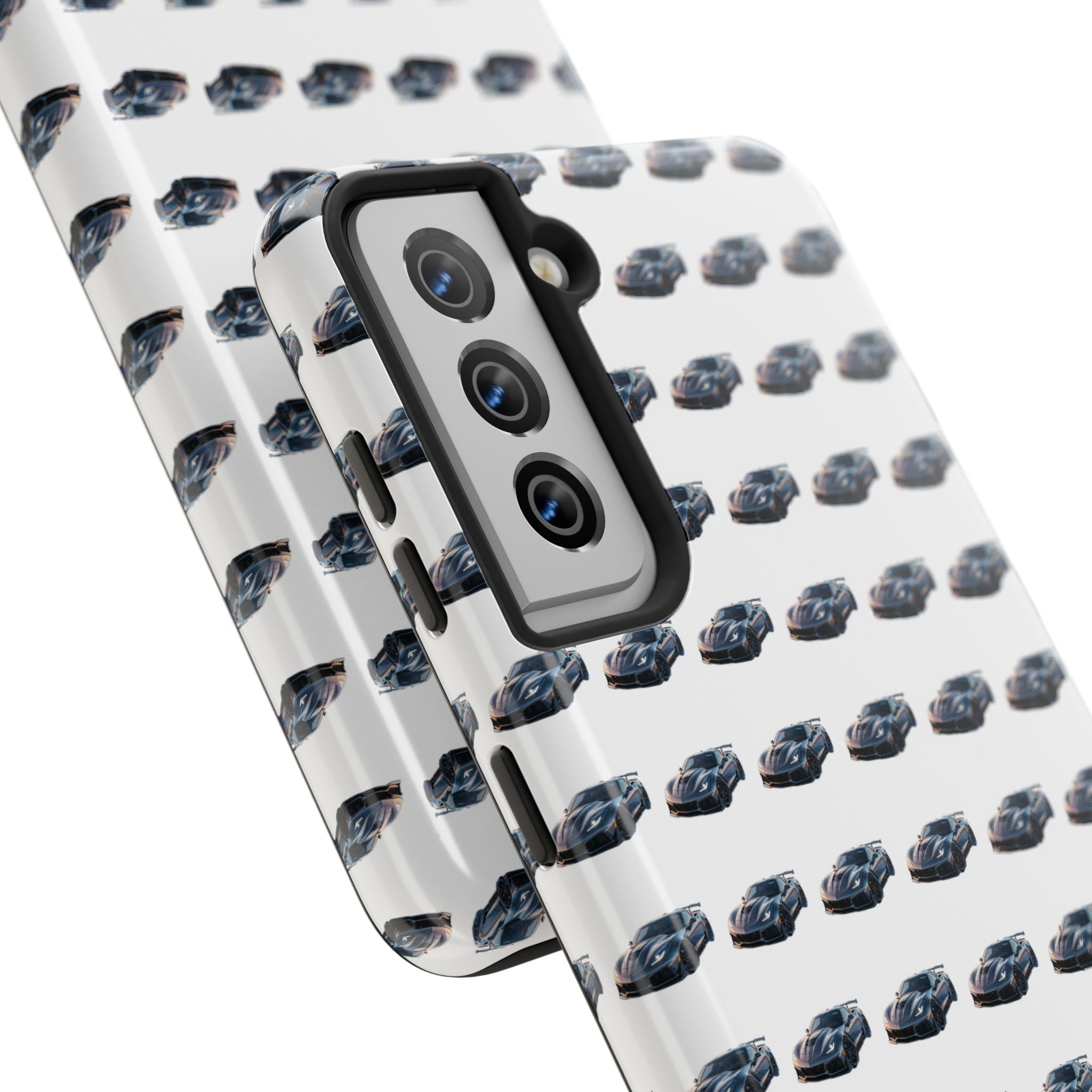 Tough Phone Case — Repeating Sports Car Pattern (Protective Automotive Design)
