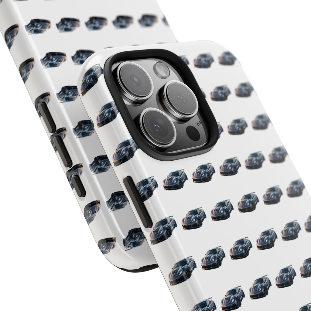 Tough Phone Case — Repeating Sports Car Pattern (Protective Automotive Design)