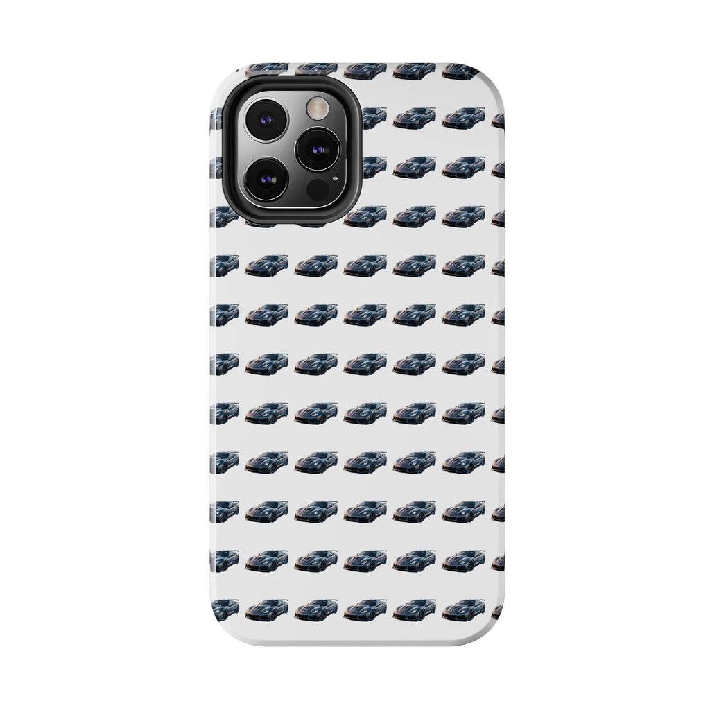 Tough Phone Case — Repeating Sports Car Pattern (Protective Automotive Design)