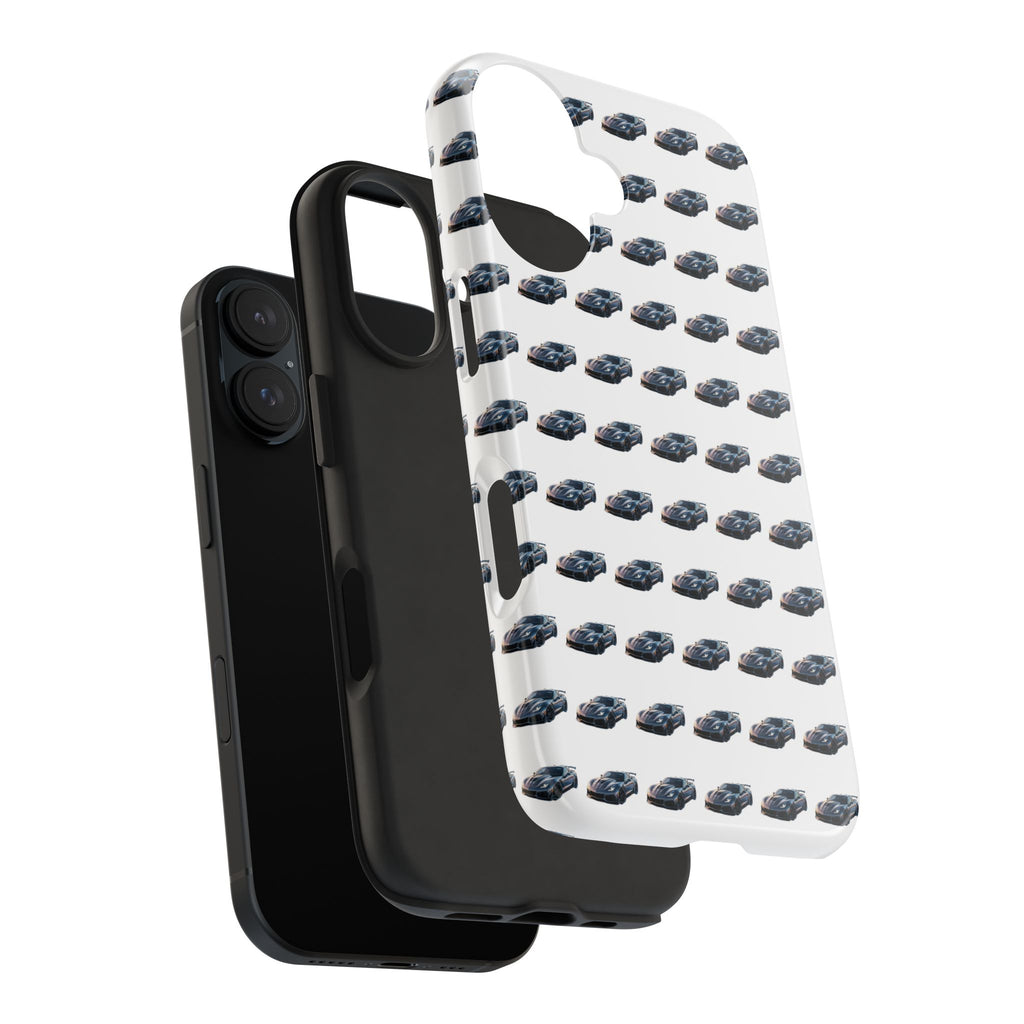 Tough Phone Case — Repeating Sports Car Pattern (Protective Automotive Design)