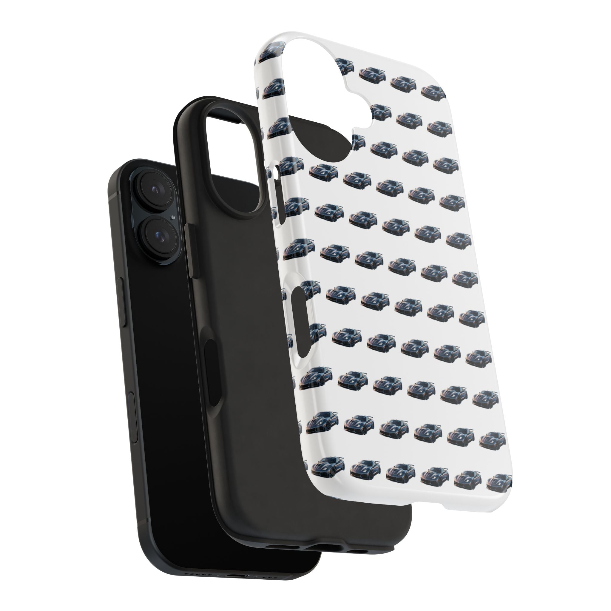 Tough Phone Case — Repeating Sports Car Pattern (Protective Automotive Design)