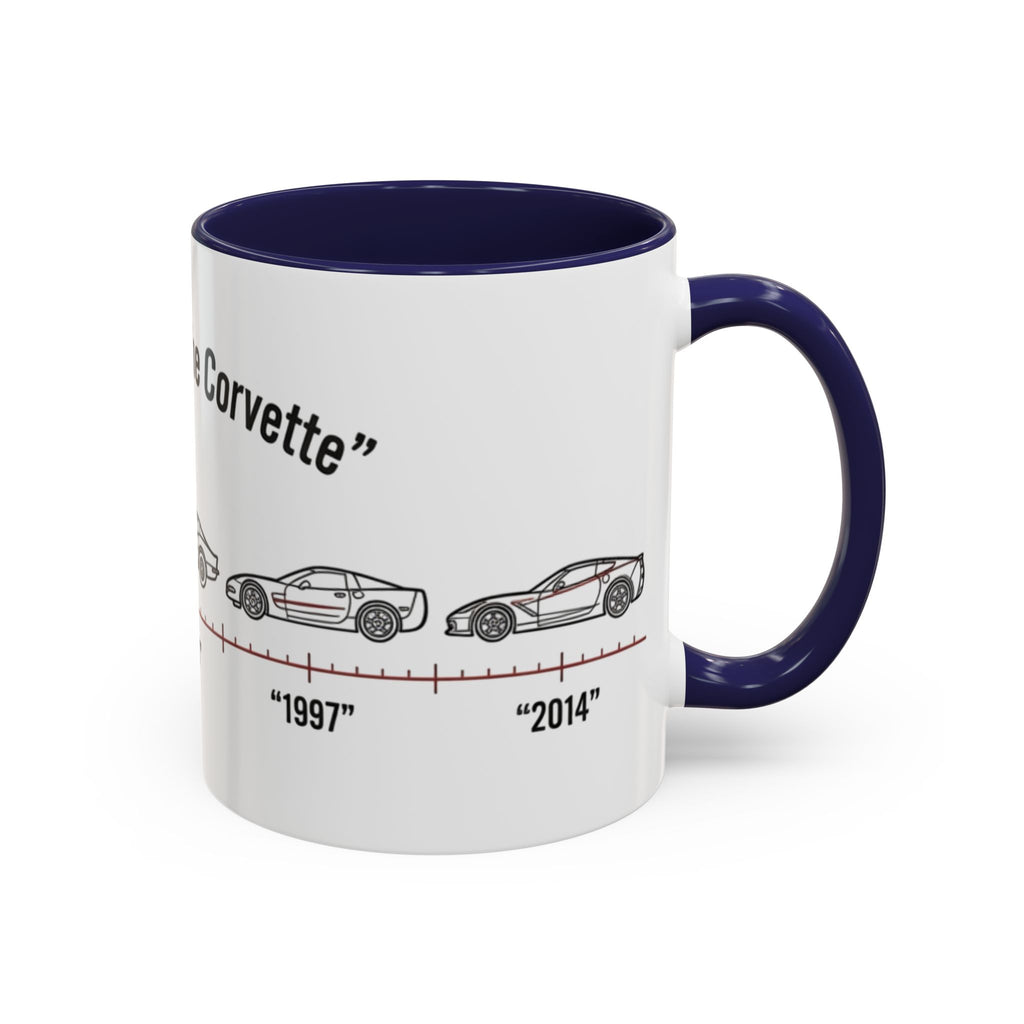 Corvette Evolution Coffee Mug – Timeline of Corvette Models (11/15oz)