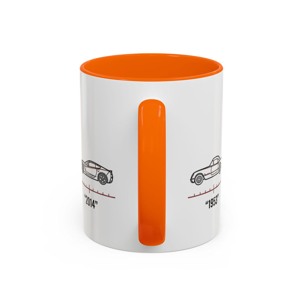 Corvette Evolution Coffee Mug – Timeline of Corvette Models (11/15oz)