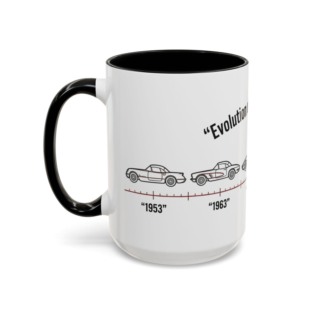 Corvette Evolution Coffee Mug – Timeline of Corvette Models (11/15oz)