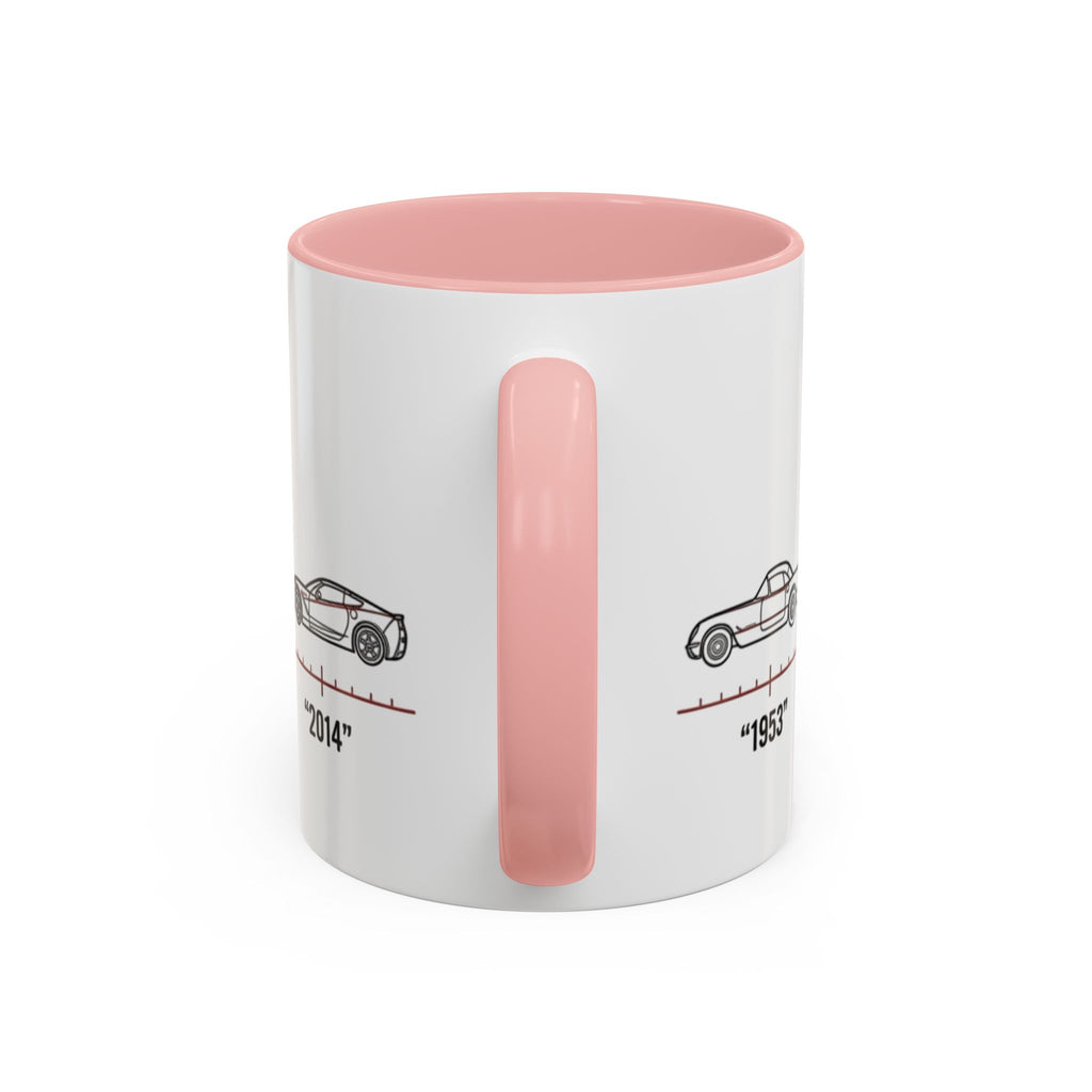 Corvette Evolution Coffee Mug – Timeline of Corvette Models (11/15oz)