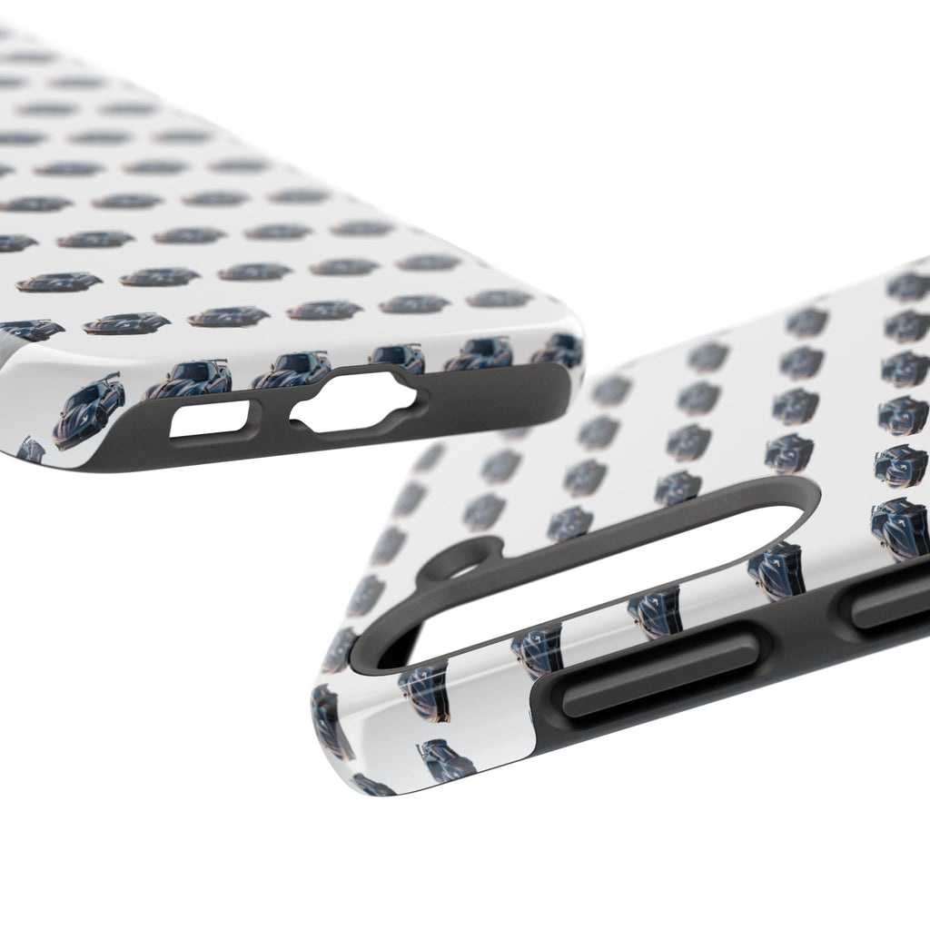 Tough Phone Case — Repeating Sports Car Pattern (Protective Automotive Design)